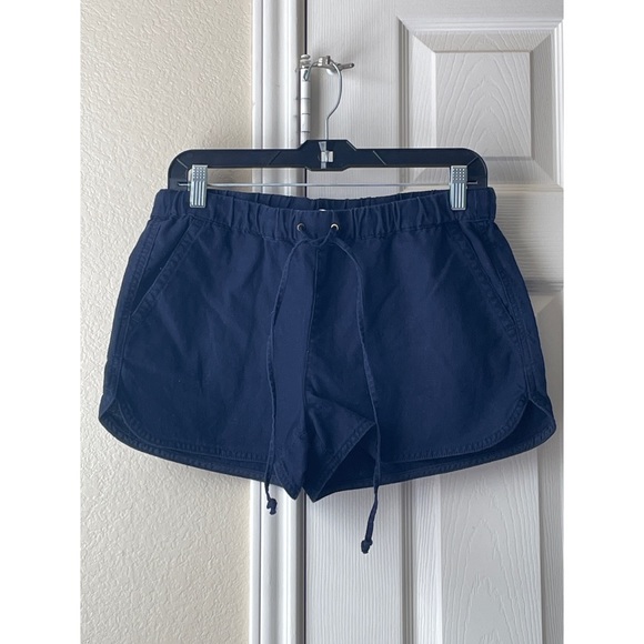J.Crew NWOT Drawstring Linen Shorts - Navy Blue - Picture 1 of 4